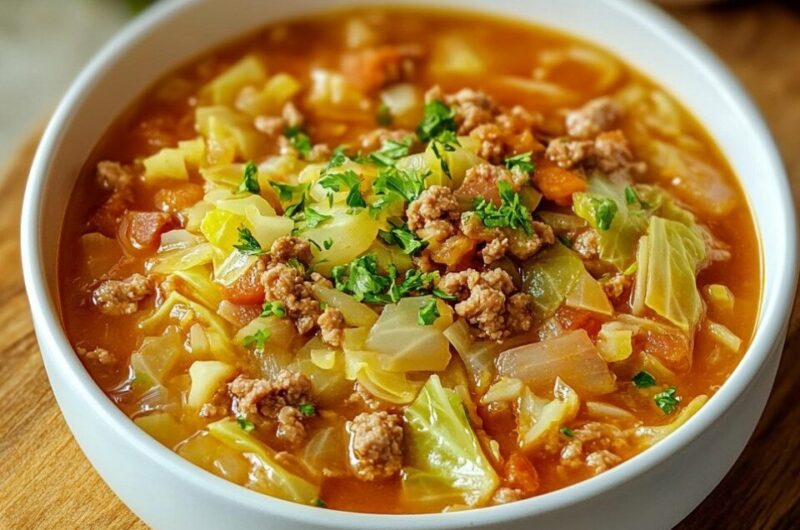 Spitzkohl-Eintopf mit Hackfleisch