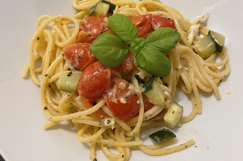 Spaghetti mit Burrata